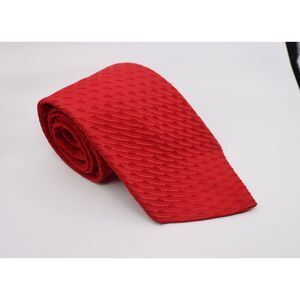 Vintage Don Loper Style Red Textured Necktie